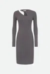 Patrizia Pepe Abito Road Gray In Grigio