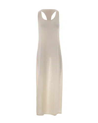 Patrizia Pepe Racerback Dress In Neutral