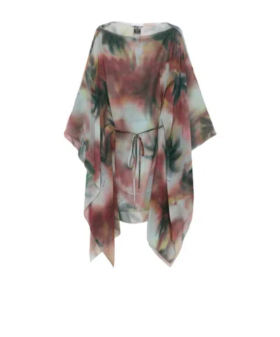 Patrizia Pepe Patrzia Pepe Abstract-print Silk Scarf In Multi
