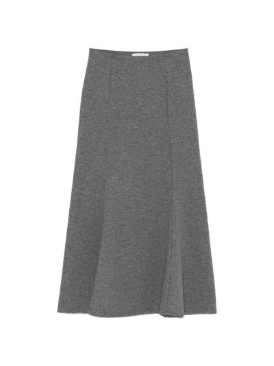 Patrizia Pepe A-line Maxi Skirt In Gray