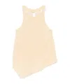Patrizia Pepe Asymmetric Blouse In Light Beige
