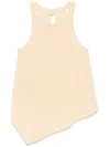 Patrizia Pepe Asymmetric Blouse In Neutrals