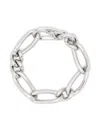 Patrizia Pepe Asymmetric Chain Bracelet In Silver
