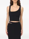 Patrizia Pepe Asymmetric Top In Black