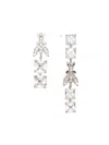 Patrizia Pepe Asymmetrical Pendant Earrings In White