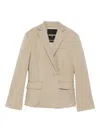 Patrizia Pepe Asymmetrical Single-button Blazer In Brown