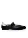 Patrizia Pepe Dancing Skin Ballerinas In Black
