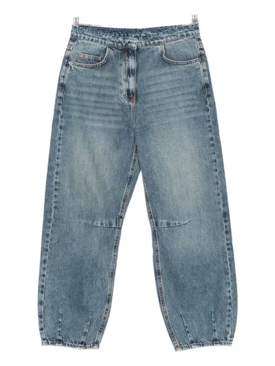 Patrizia Pepe Balloon Jeans In Blue