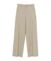 Patrizia Pepe Belt Loops Casual Pants In Neutral