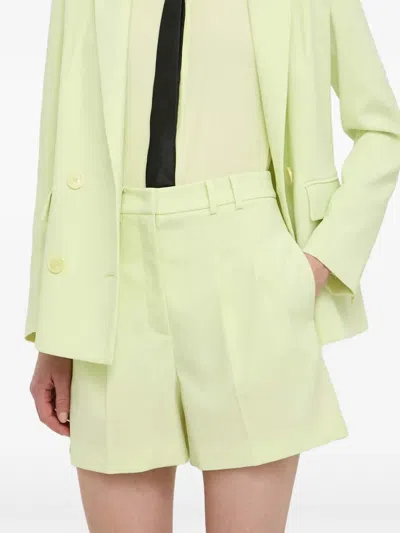 Patrizia Pepe Belt-loops Shorts In Green