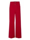 Patrizia Pepe Essential Pants In Red