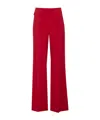 Patrizia Pepe Belted Wide-leg Pants In Red