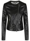 Patrizia Pepe Biker Jacket In Nero