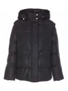 Patrizia Pepe Black Down Jacket In Black