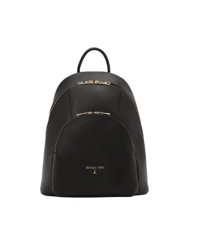 Patrizia Pepe Black Leather Backpack