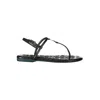 Patrizia Pepe Black Leather Sandal In Black