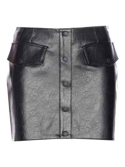 PATRIZIA PEPE BLACK MINI SKIRT