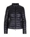Patrizia Pepe Black Nylon Down Jacket In Black