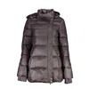 PATRIZIA PEPE BLACK POLYAMIDE JACKETS & COAT