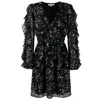 PATRIZIA PEPE BLACK POLYESTER DRESS