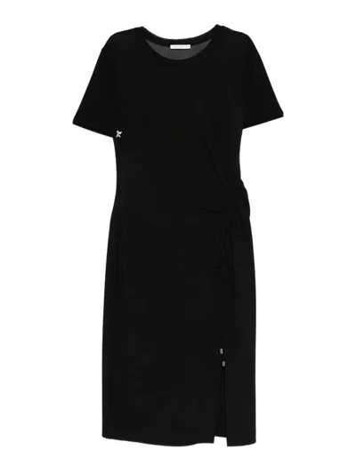 Patrizia Pepe Black Polyester Elastan Dress