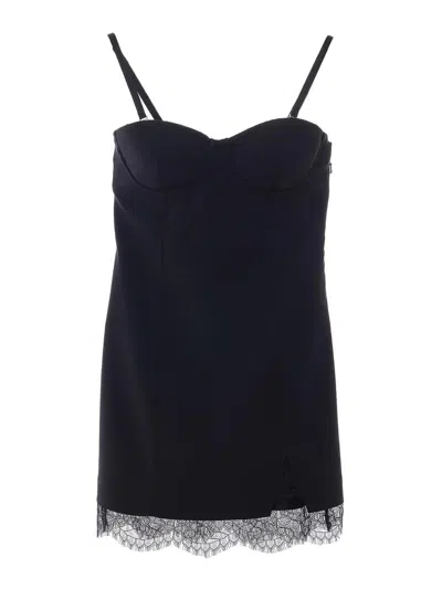 Patrizia Pepe Black Polyester Polyamide Elastane Dress
