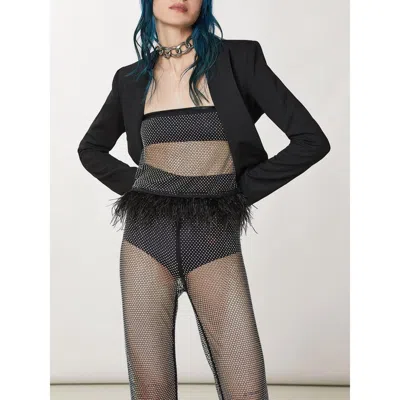 Patrizia Pepe Black Polyester Tank Tops