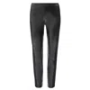 Patrizia Pepe Black Polyethylene Legging In Black