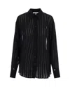 Patrizia Pepe Camicia Devoré Nera In Black