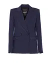 Patrizia Pepe Essential Blazer In Blue
