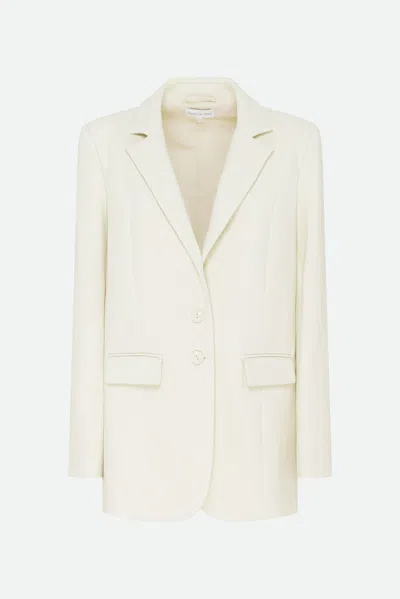 Patrizia Pepe Blazer Crema Monopetto In Marrone