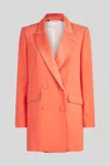 Patrizia Pepe Blazer Doppiopetto Corallo In Arancione