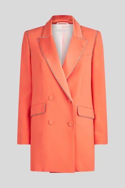 Patrizia Pepe Blazer Doppiopetto Corallo In Arancione