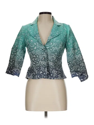 Pre-owned Patrizia Pepe Blazer Jacket In Teal