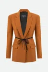Patrizia Pepe Blazer Ocra In Arancione