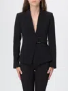 Patrizia Pepe Jacket  Woman Color Black In Black