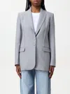 Patrizia Pepe Woman Blazer Light Grey Size 8 Polyester, Elastane In Grey