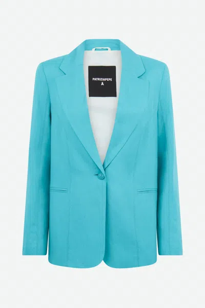 Patrizia Pepe Blazer Turchese In Blu
