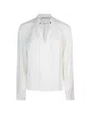 Patrizia Pepe Blusa Bianca Con Gemelli In White