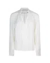 Patrizia Pepe Blusa Bianca Con Gemelli In White