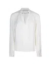 Patrizia Pepe Blusa Bianca Con Gemelli In W146