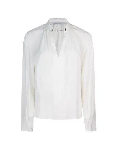 Patrizia Pepe Blusa Bianca Con Gemelli In W146
