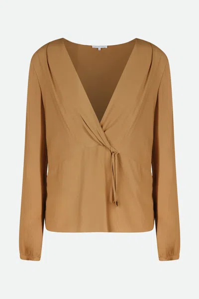 Patrizia Pepe Blusa Cammello In Marrone