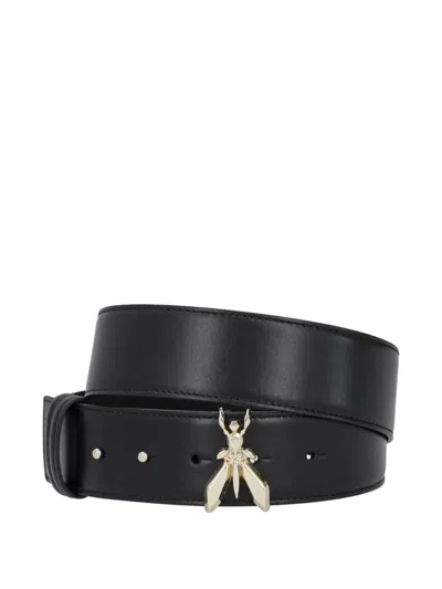 Patrizia Pepe Bold Buckle-detail Belt In Black