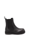 Patrizia Pepe Platform Chelsea Boots In Black