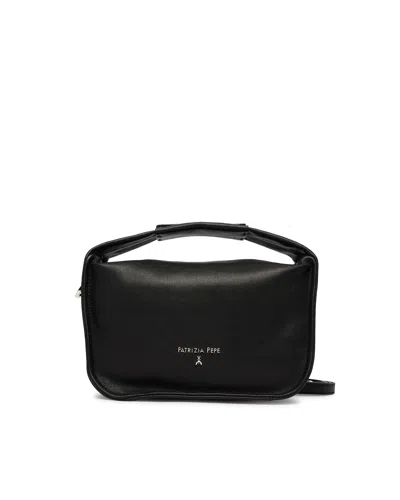 Patrizia Pepe Borsa A Mano Morbida Nera In Black