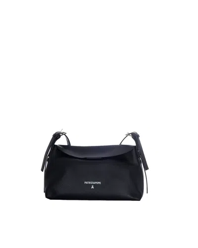 Patrizia Pepe Borsa A Spalla Never Complete Media Nera In Black
