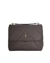 Patrizia Pepe Borsa A Tracolla Crossbody Fly Padded Dark Tatami In Brown