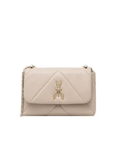 Patrizia Pepe Borsa A Tracolla In Pelle Beige