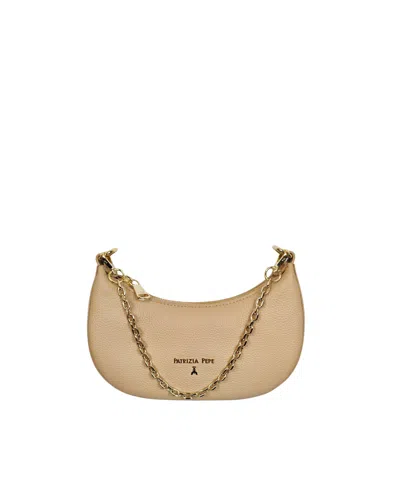 Patrizia Pepe Borsa Mezzaluna Warm Skin In Brown